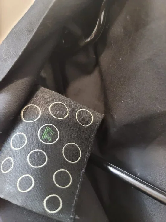 NY 77 Design Off Shoulder Black Metallic Silver Knit Top Size 4 / XL - Picture 3 of 7